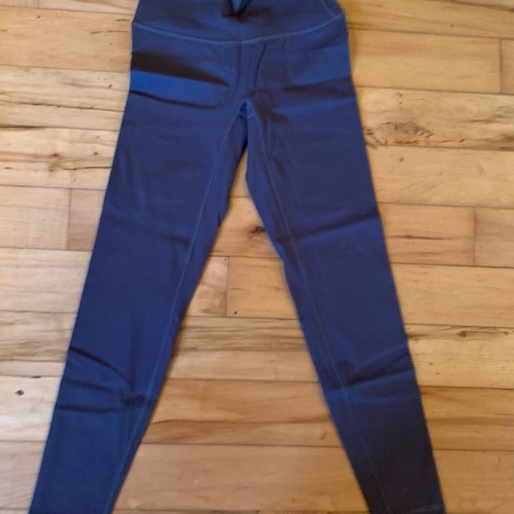 Nepoagym Pants - Nepoagym Blue Gray 7/8 No Front Seam Leggings S